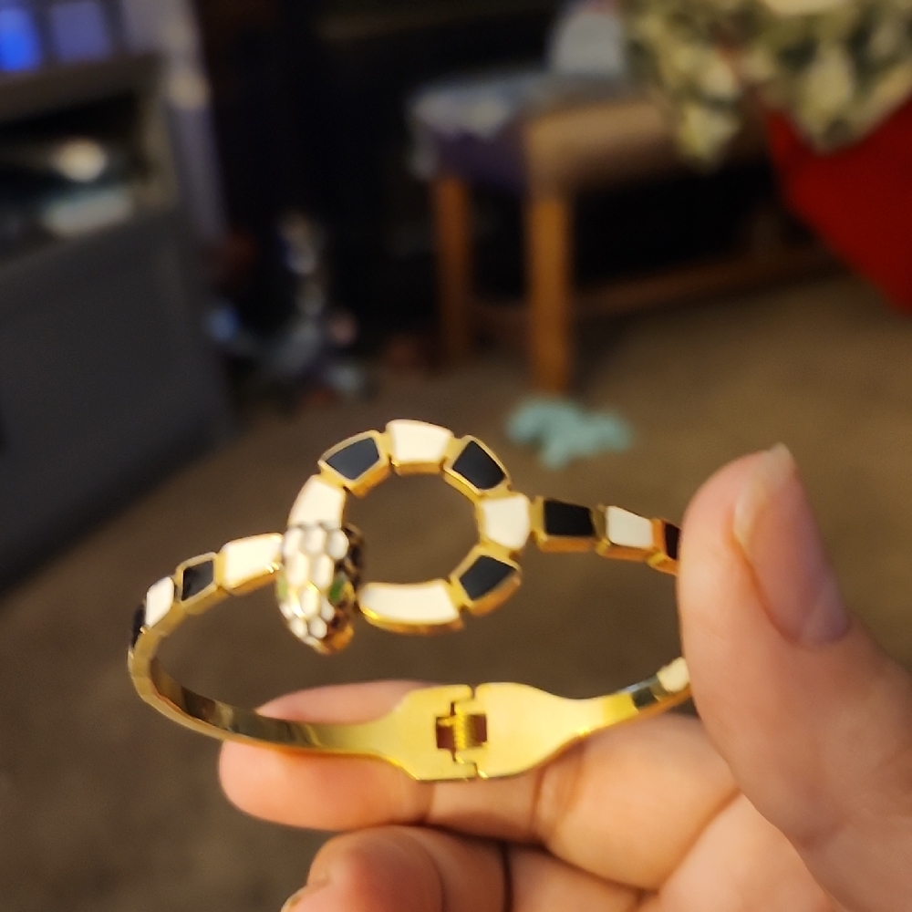 Gold and Black Bracelet